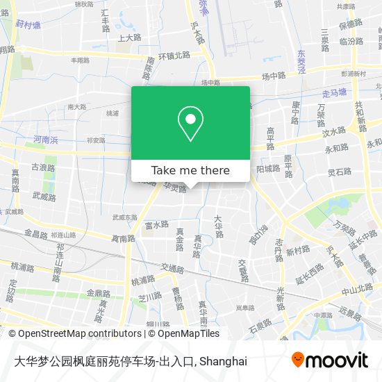 大华梦公园枫庭丽苑停车场-出入口 map