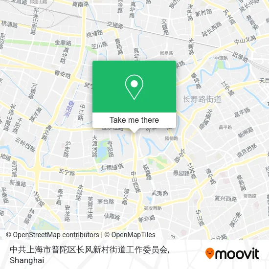 中共上海市普陀区长风新村街道工作委员会 map