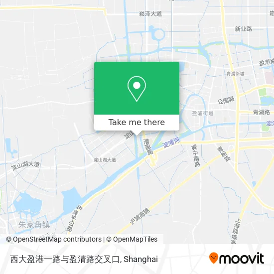 西大盈港一路与盈清路交叉口 map