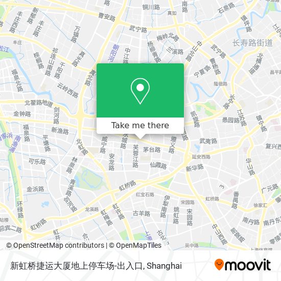 新虹桥捷运大厦地上停车场-出入口 map