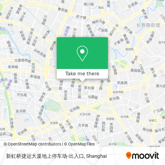 新虹桥捷运大厦地上停车场-出入口 map