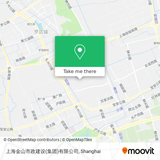 上海金山市政建设(集团)有限公司 map