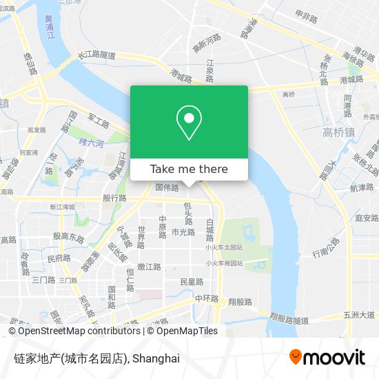 链家地产(城市名园店) map