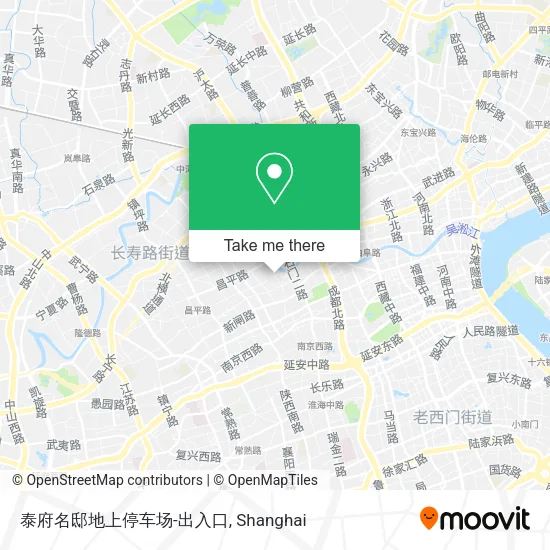 泰府名邸地上停车场-出入口 map
