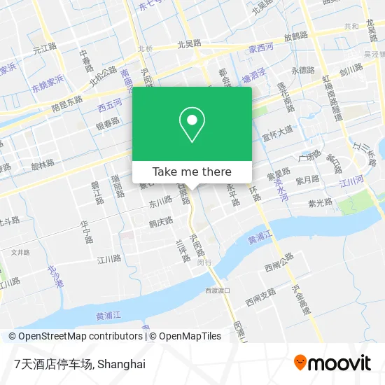 7天酒店停车场 map