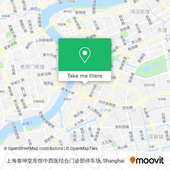 上海泰坤堂东馆中西医结合门诊部停车场 map