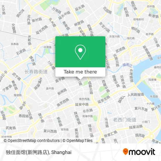 独佳面馆(新闸路店) map