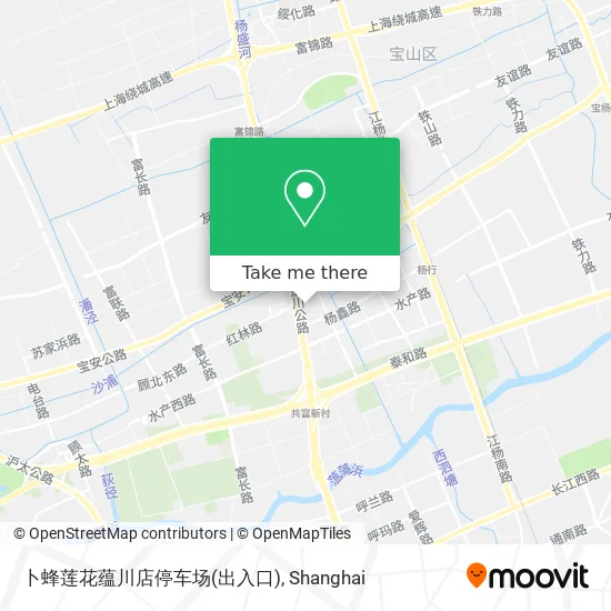 卜蜂莲花蕴川店停车场(出入口) map