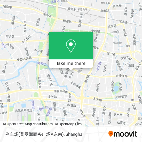 停车场(普罗娜商务广场A东南) map