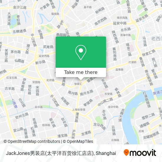 JackJones男装店(太平洋百货徐汇店店) map