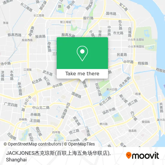 JACKJONES杰克琼斯(百联上海五角场华联店) map