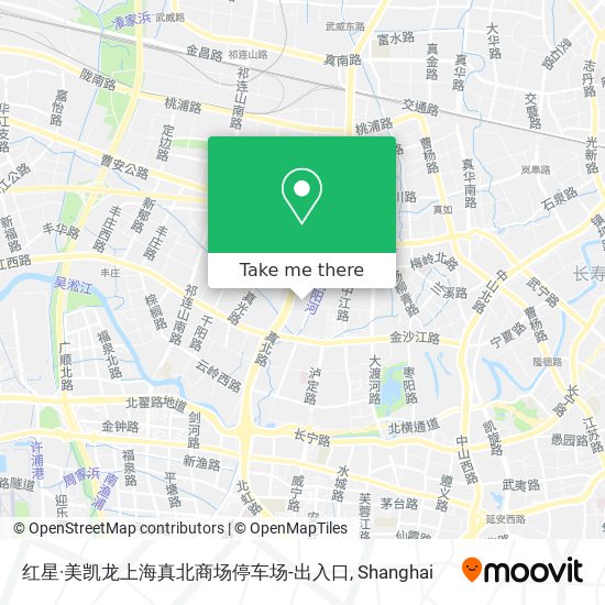红星·美凯龙上海真北商场停车场-出入口 map