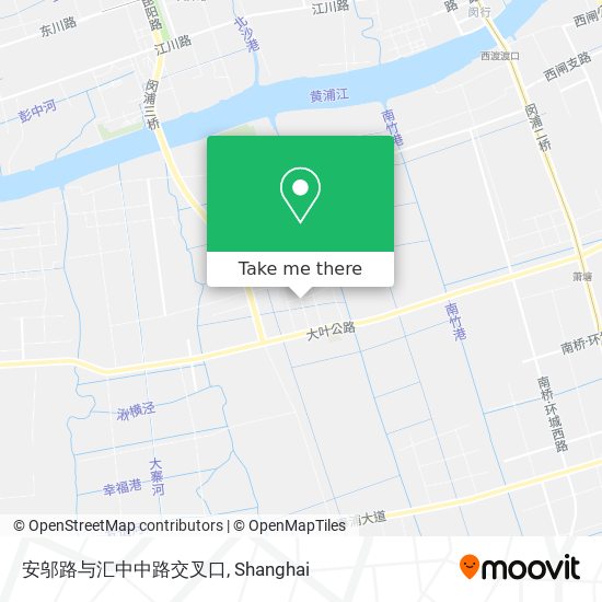 安邬路与汇中中路交叉口 map