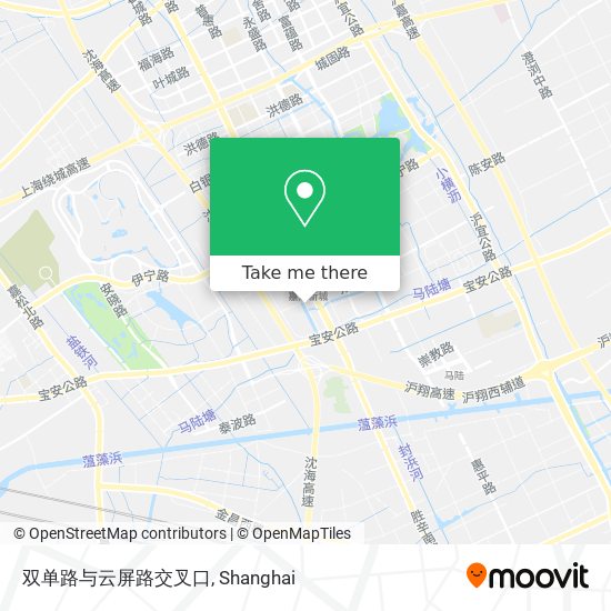 双单路与云屏路交叉口 map