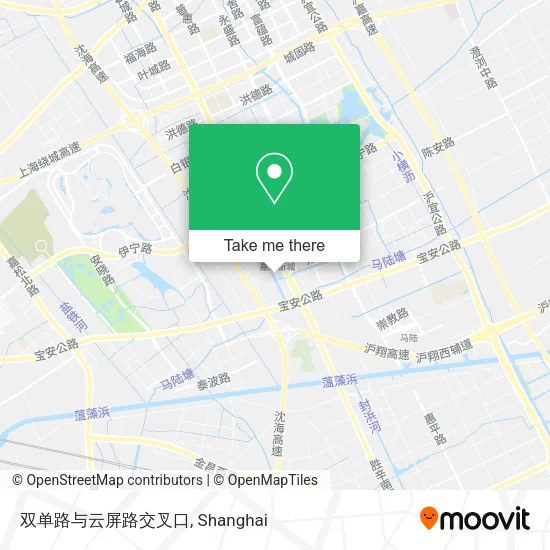 双单路与云屏路交叉口 map
