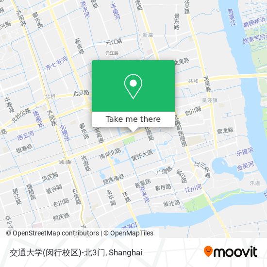 交通大学(闵行校区)-北3门 map