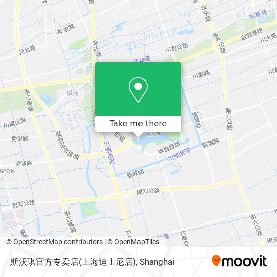 斯沃琪官方专卖店(上海迪士尼店) map