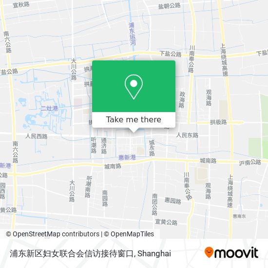 浦东新区妇女联合会信访接待窗口 map