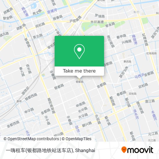 一嗨租车(银都路地铁站送车店) map