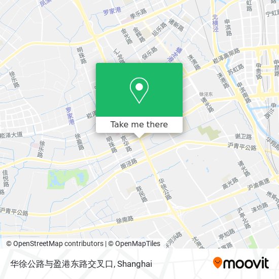 华徐公路与盈港东路交叉口 map