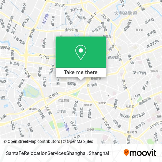 SantaFeRelocationServicesShanghai map