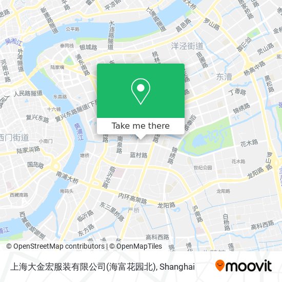 上海大金宏服装有限公司(海富花园北) map