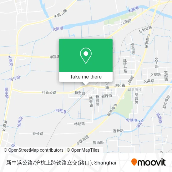 新中浜公路/沪杭上跨铁路立交(路口) map