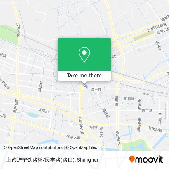 上跨沪宁铁路桥/民丰路(路口) map