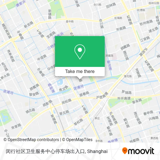 闵行社区卫生服务中心停车场出入口 map