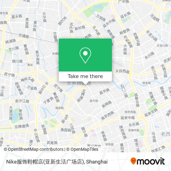 Nike服饰鞋帽店(亚新生活广场店) map