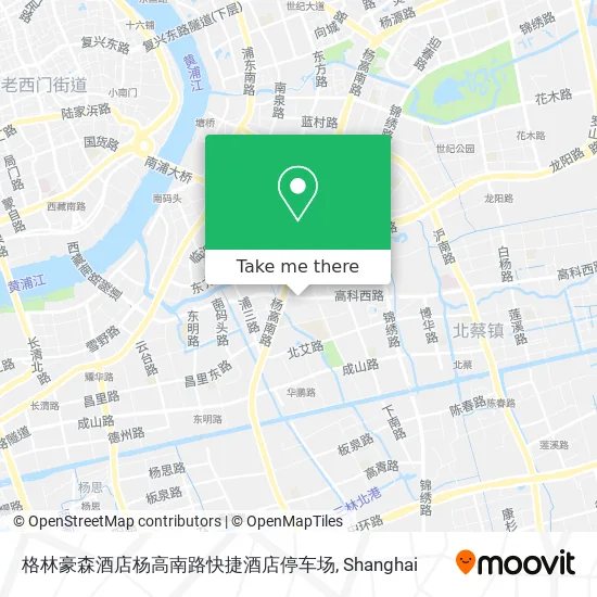 格林豪森酒店杨高南路快捷酒店停车场 map