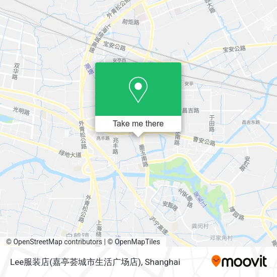 Lee服装店(嘉亭荟城市生活广场店) map