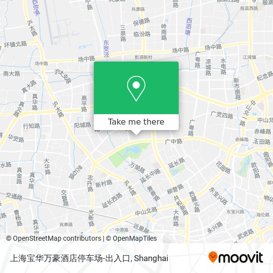 上海宝华万豪酒店停车场-出入口 map