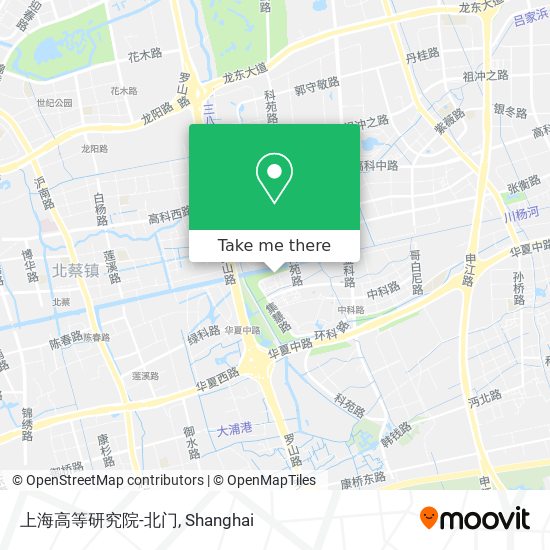 上海高等研究院-北门 map