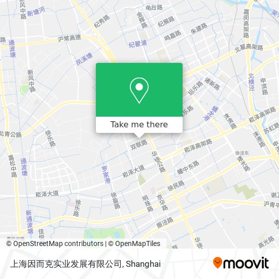 上海因而克实业发展有限公司 map