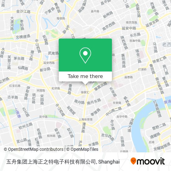 五舟集团上海正之特电子科技有限公司 map