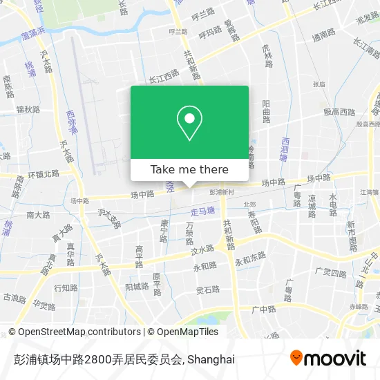 彭浦镇场中路2800弄居民委员会 map