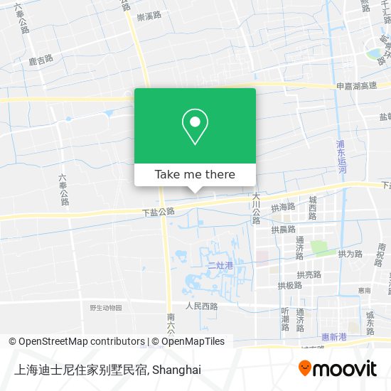 上海迪士尼住家别墅民宿 map