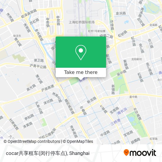 cocar共享租车(闵行停车点) map