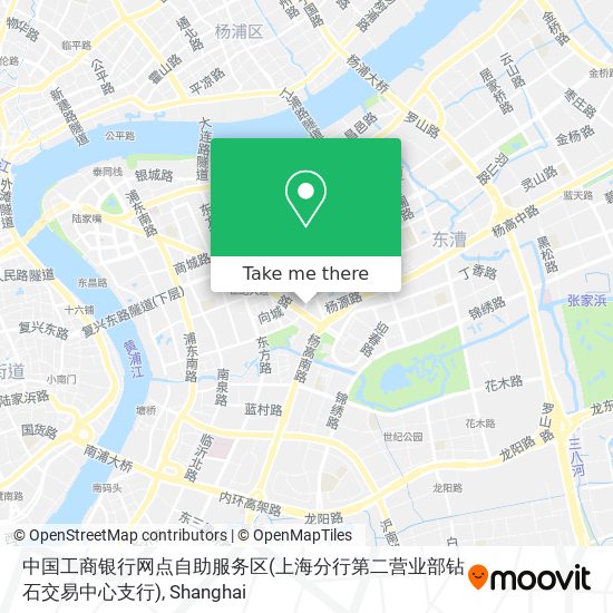 中国工商银行网点自助服务区(上海分行第二营业部钻石交易中心支行) map