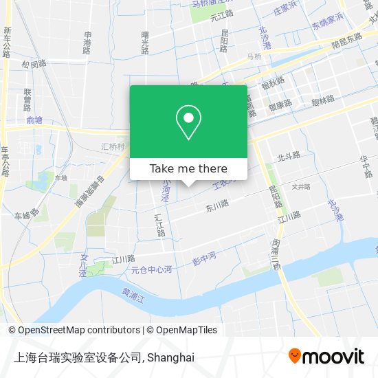 上海台瑞实验室设备公司 map