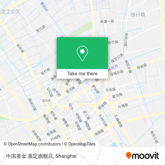 中国黄金  嘉定旗舰店 map