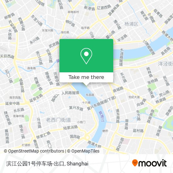 滨江公园1号停车场-出口 map