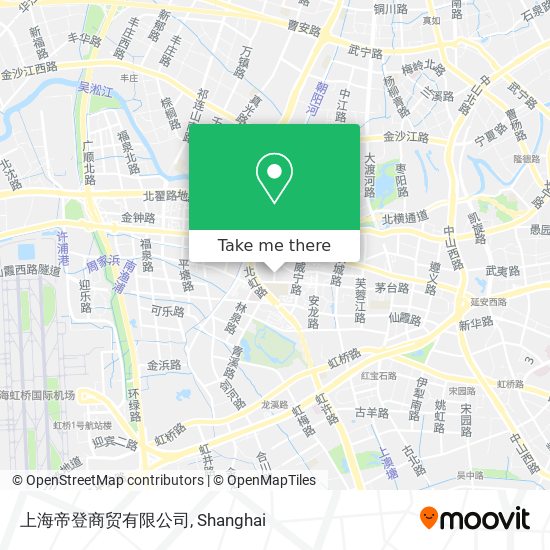 上海帝登商贸有限公司 map