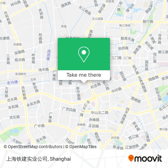 上海铁建实业公司 map