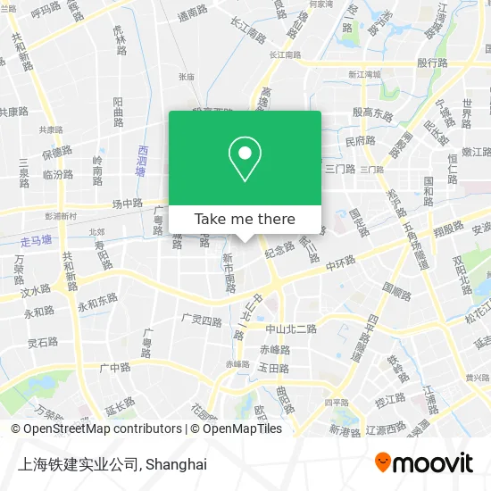 上海铁建实业公司 map