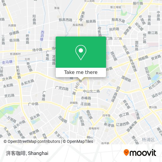 湃客咖啡 map
