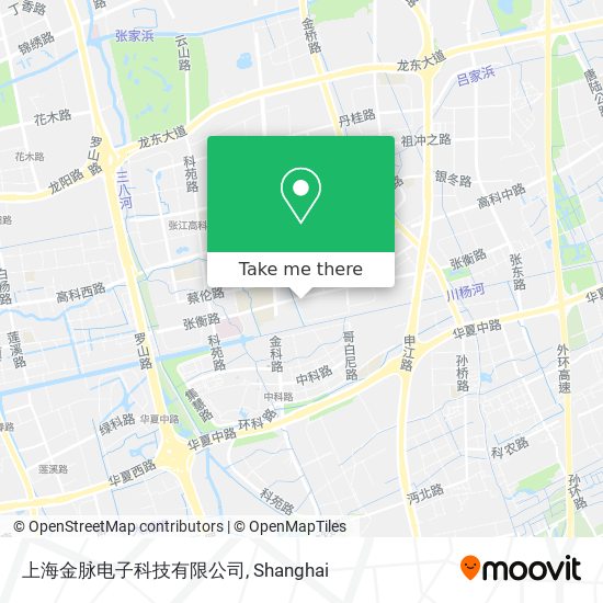 上海金脉电子科技有限公司 map