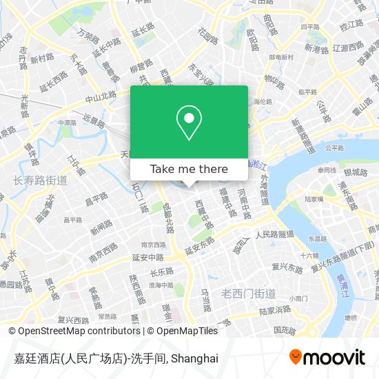 嘉廷酒店(人民广场店)-洗手间 map