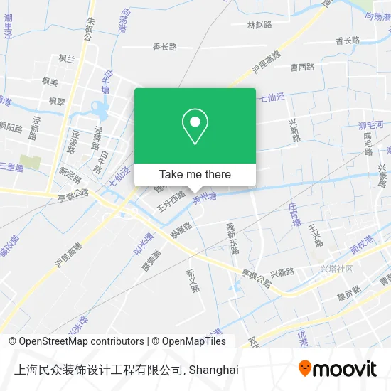 上海民众装饰设计工程有限公司 map